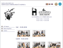 Tablet Screenshot of napocadogshow.achnapoca.ro